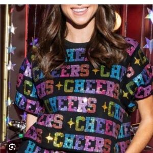 Queen of Sparkles New Year’s Eve top NWOT size S